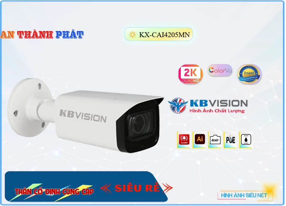 KX-CAi4205MN sắc nét KBvision KX-CAi4205MN sắc nét KBvision