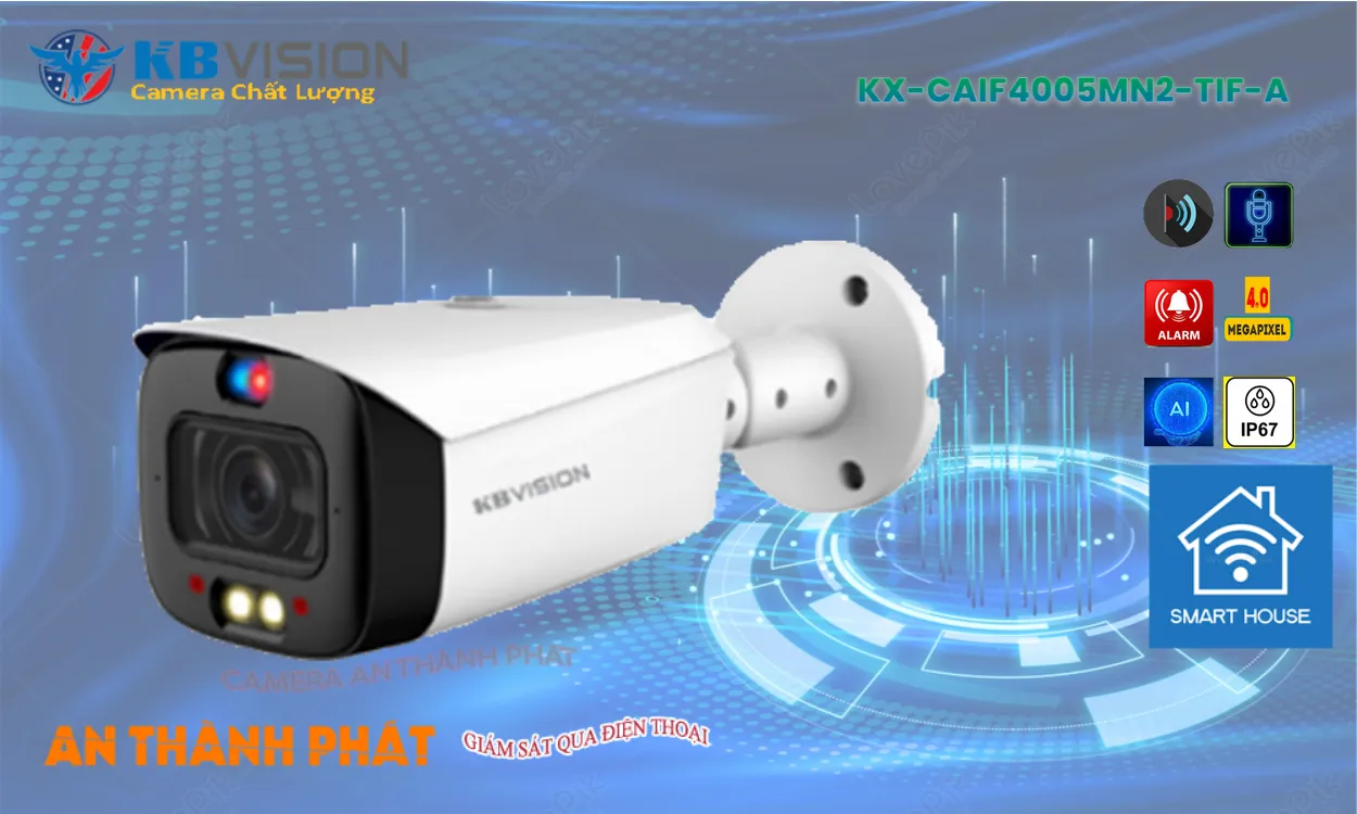 KX-CAiF4005MN2-TiF-A sắc nét KBvision ➠