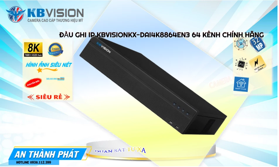KX-DAi4K8864EN3 sắc nét KBvision ➠