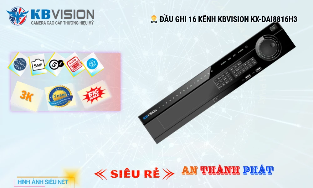 KX-DAi8816H3 sắc nét KBvision