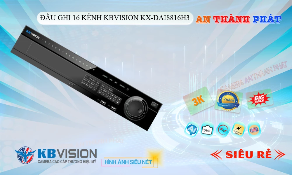 KX-DAi8816H3 sắc nét KBvision