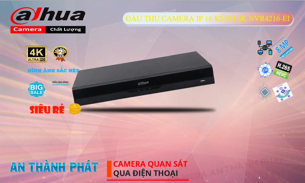 NVR4216-EI Đầu Ghi Hình Ip 16 Kênh