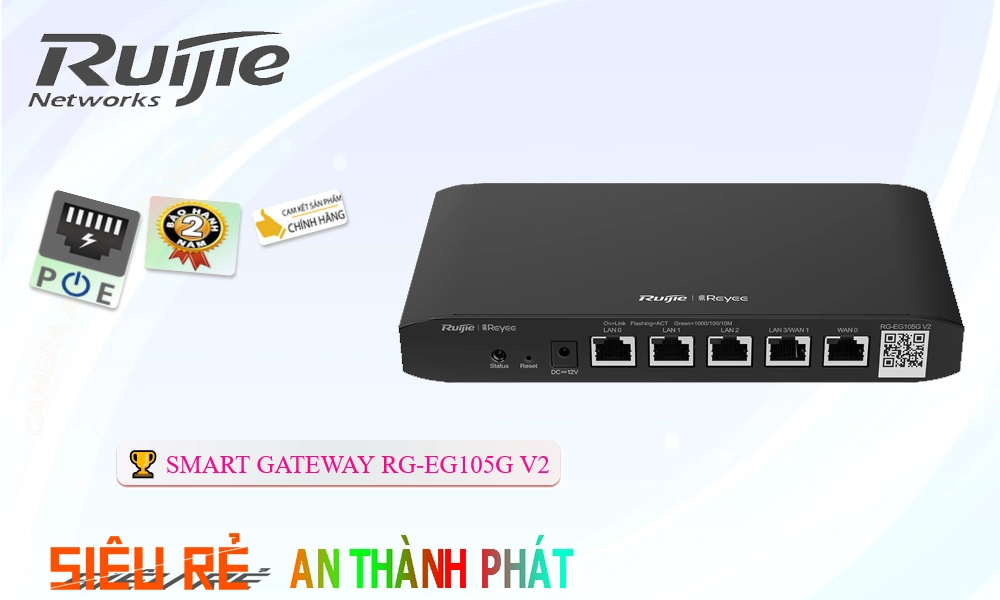 Hãng Ruijie  Bộ Quản Lý Mạng  RG-EG105G V2