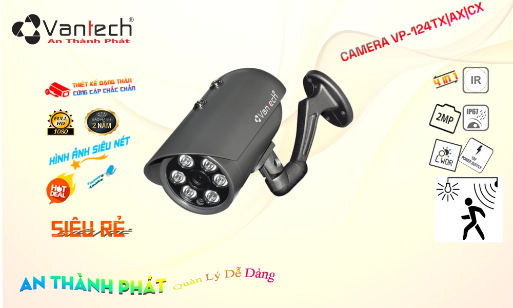 VP-124TX|AX|CX Camera VanTech