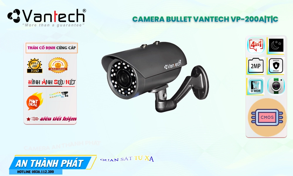 Camera VanTech Chất Lượng VP-200A|T|C