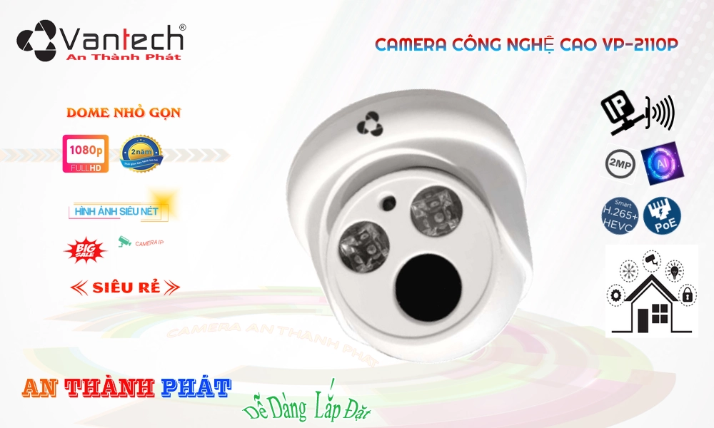✲  VP-2110P Camera Cấp Nguồ Qua Dây Mạng VanTech