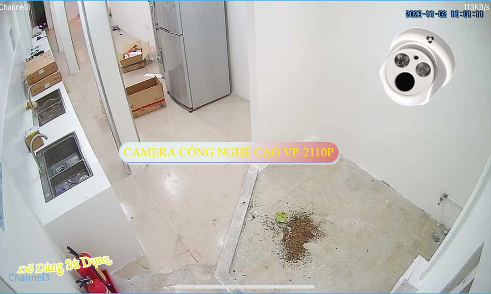 ✲  VP-2110P Camera Cấp Nguồ Qua Dây Mạng VanTech