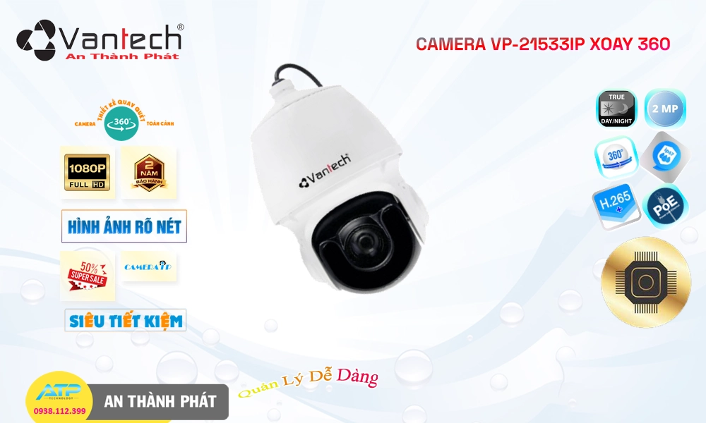 VP-21533IP Camera Ip POE Sắc Nét VanTech Chức Năng Cao Cấp