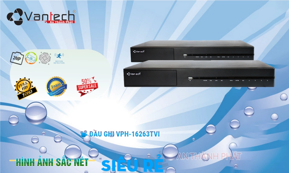 VPH-16263TVI Đầu Ghi Hình Chức Năng Cao Cấp