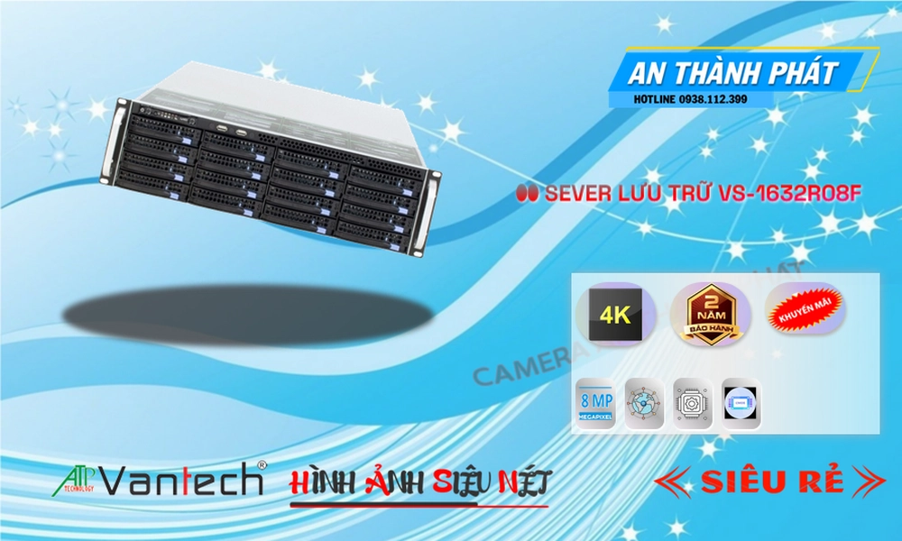 Đầu Ghi Camera VanTech VS-1632R08F Mẫu Đẹp Đầu Ghi Camera VanTech VS-1632R08F Mẫu Đẹp