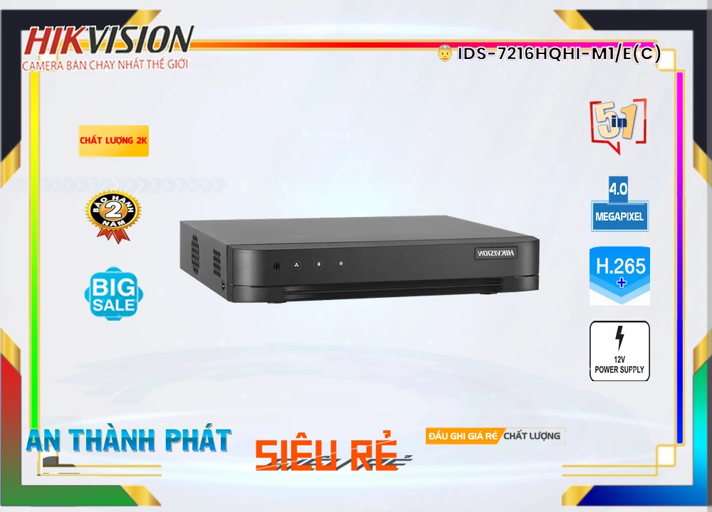 iDS-7216HQHI-M1/E(C) sắc nét Hikvision