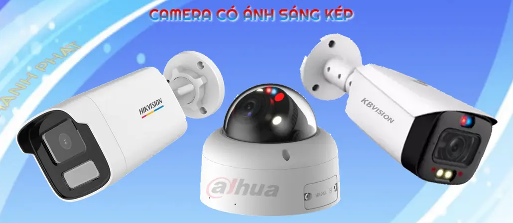 lắp camera tích hợp ánh sáng kép